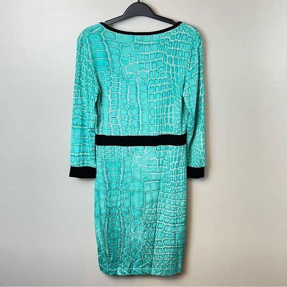 Just Cavalli Blue Snake Animal Print Dress Large NWT - Picture 2 of 6